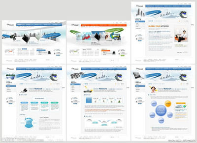 專業(yè)網(wǎng)頁模板與界面設計資源 韓文模板與源文件圖庫詳解